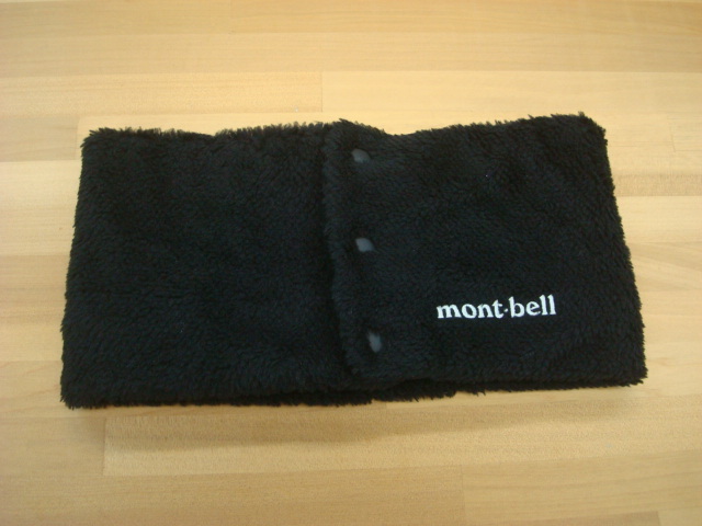新品mont-bell(モンベル) クリマエア ネックウォーマー ブラック(BK)_画像1