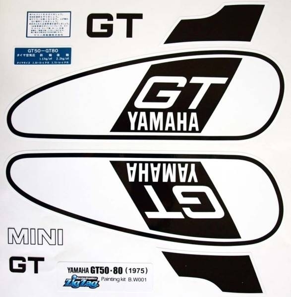 ヤマハミニトレGT50・80（1975）デカールセットno.2_画像2