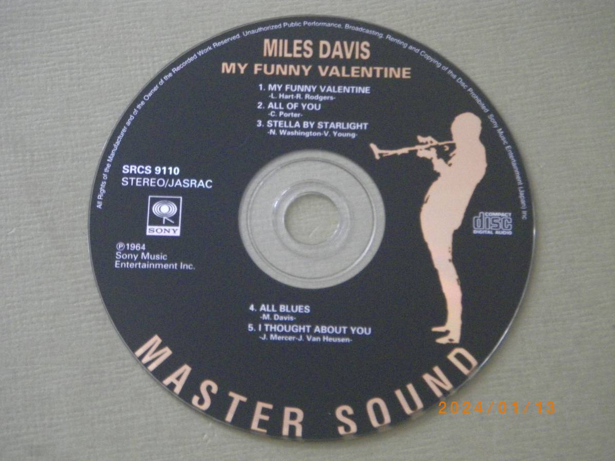 ●マイルス・デイヴィス／MILES DAVIS【MY FUNNY VALENTINE】CD／紙ジャケ／美品●_画像4