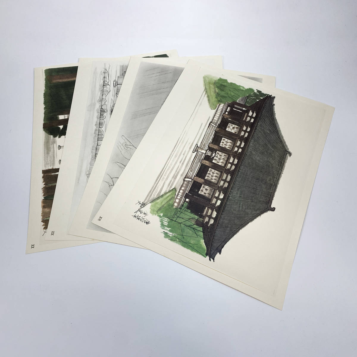 版画/工芸】□ 平山郁夫 奈良六大寺 現代画家素描選集 1976年 平凡社 版画/工芸】□ 平山郁夫 奈良六大寺 現代画家素描選集 1976年 平凡社