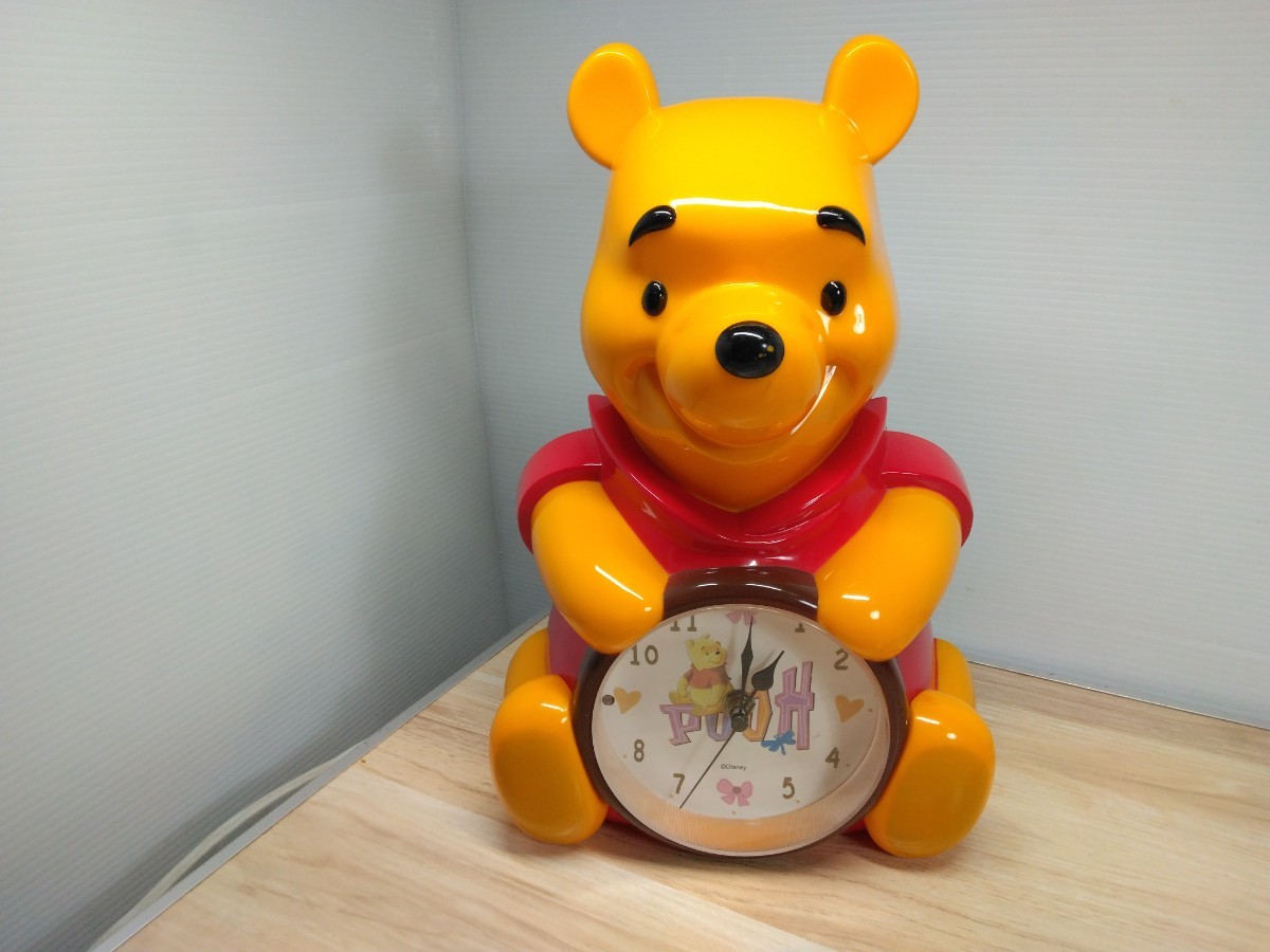 くまのプーさん 置き時計 掛け時計 POOH Disney ディズニー キャラクター 置物 飾り物 インテリア アニメ Rの画像1