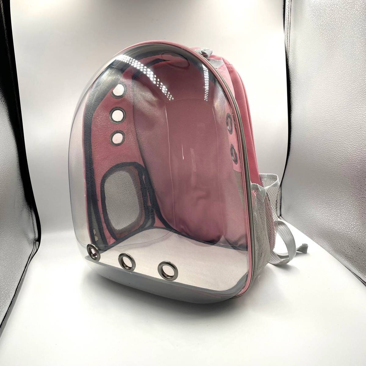 (A) домашнее животное дорожная сумка рюкзак розовый кейс кошка собака маленький размер собака твердый Capsule type прозрачный UV cut сетка "дышит" путешествие 