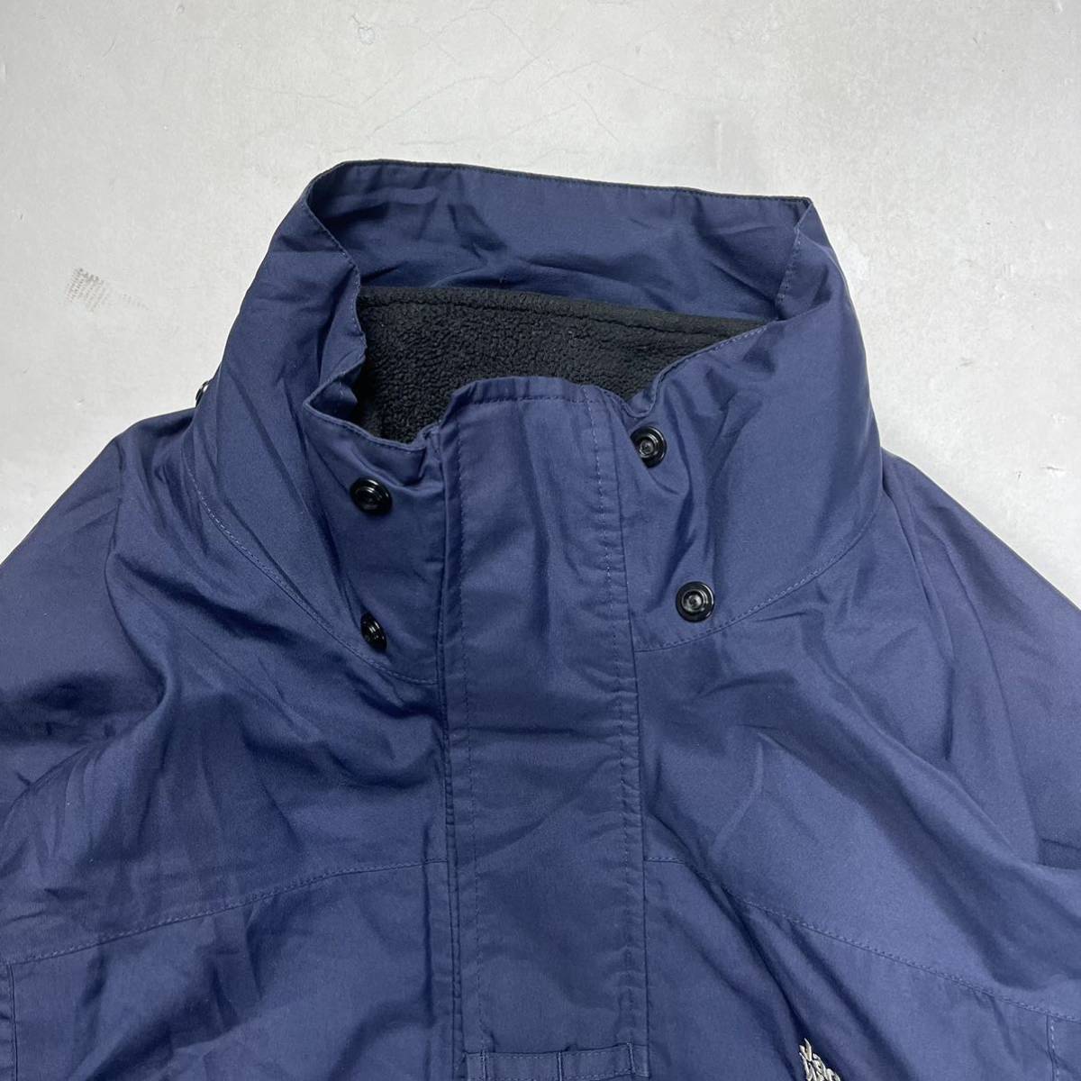 jack wolfskin ジャックウルフスキン マウンテンジャケット ライナー付 取り外し可能 2way アウトドア L ネイビー_画像3