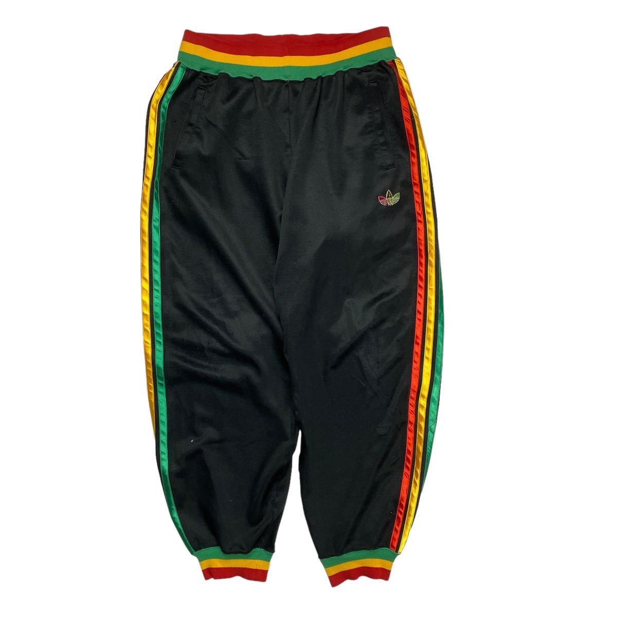 80s adidas アディダス ラスタカラー 3ライン トラックパンツ 80s adidas アディダス ラスタカラー 3ライン トラックパンツ