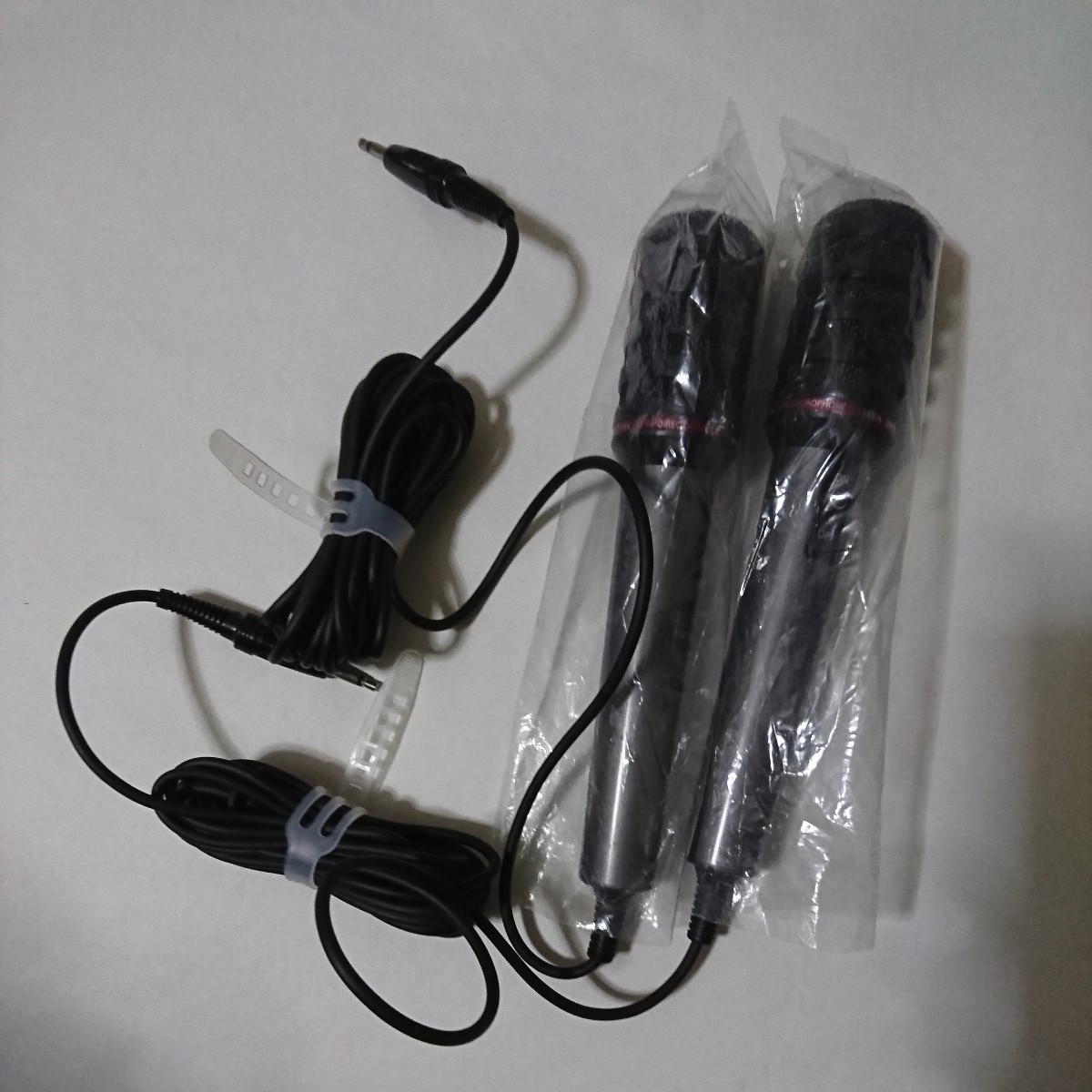 動作確認済美品 AIWA DM-511P UNI-DIRECTIONAL STEREO PAIR MOVING COIL MICROPHONE ムービングコイルマイクロホン 2本セット _画像2