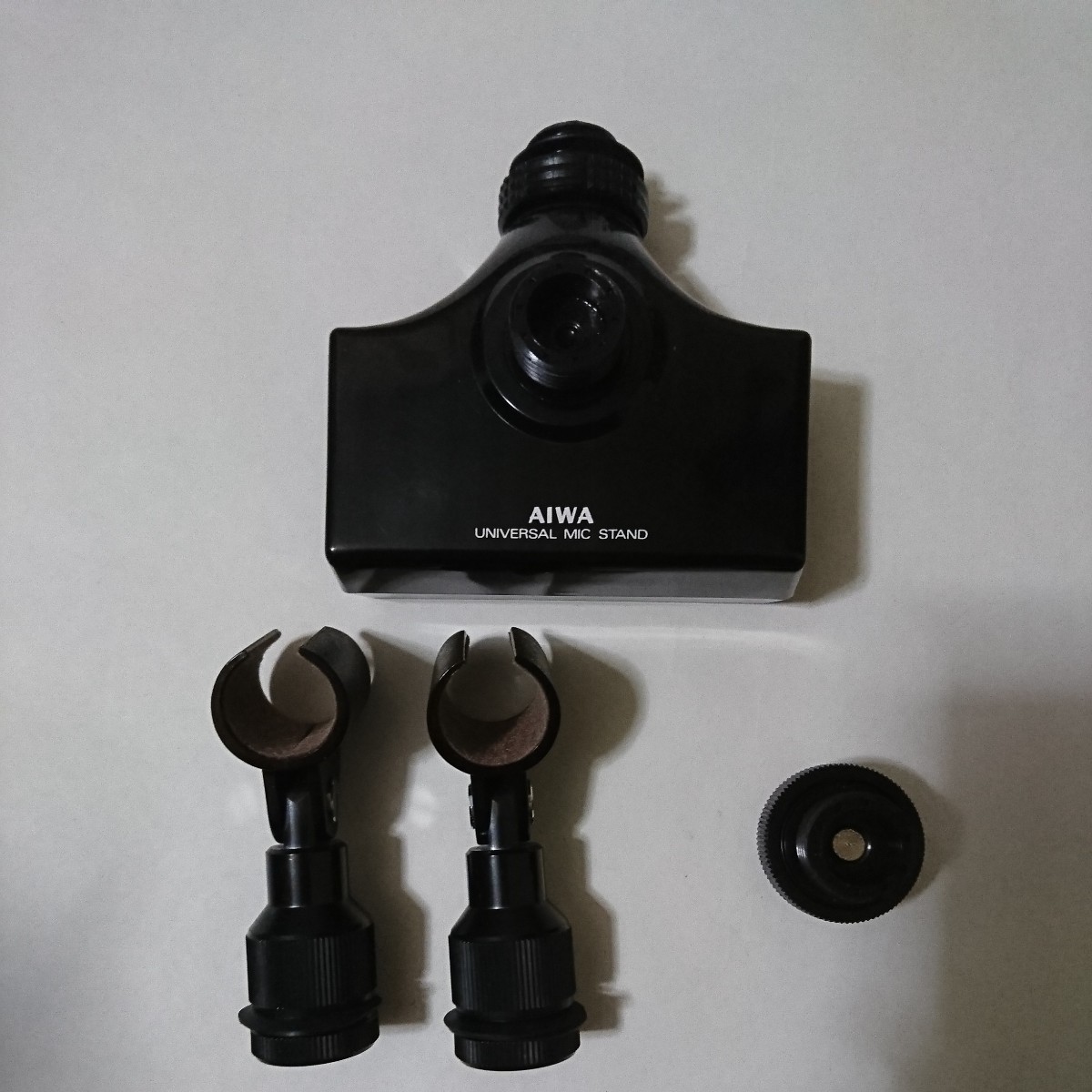 動作確認済美品 AIWA DM-511P UNI-DIRECTIONAL STEREO PAIR MOVING COIL MICROPHONE ムービングコイルマイクロホン 2本セット _画像5