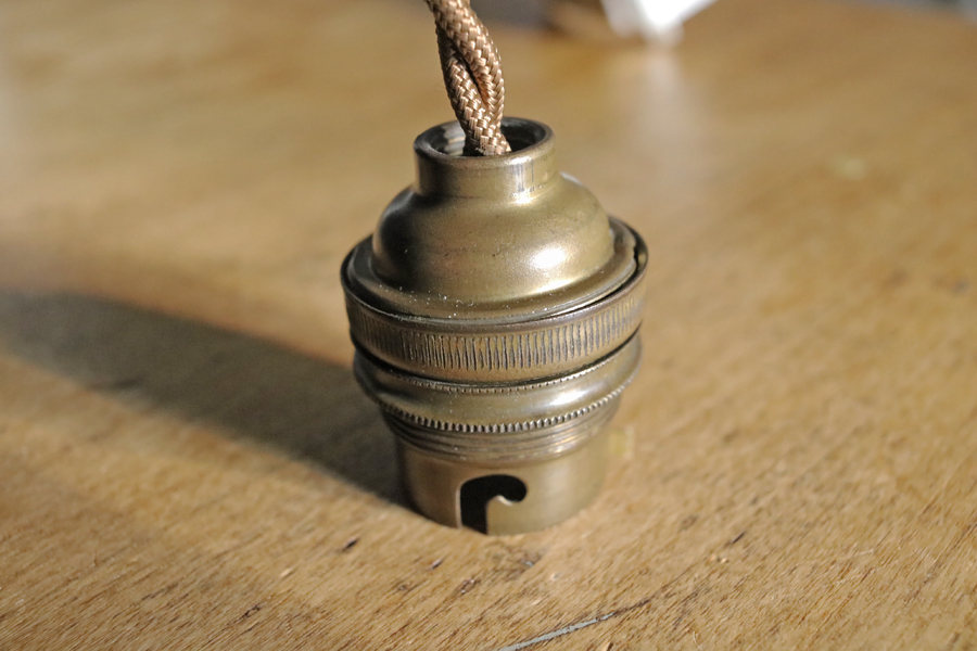 1920年代 フランス アンティーク 飴色 真鍮 ソケット ランプ J*/吊り下げ 英国 北欧 照明 陶器 磁器 イギリス カフェ レトロ アトリエ ss_画像4