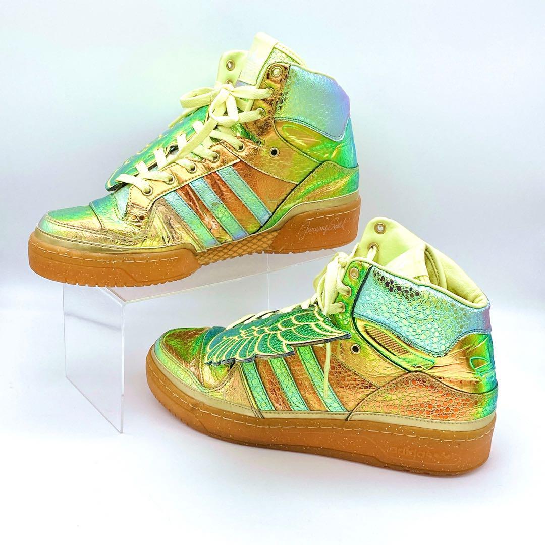 【1円】 adidas Originals JEREMY SCOTT WING アディダス オリジナルス ジェレミースコットレインボー 虹色 rainbow UK10 29cm スニーカー_画像6