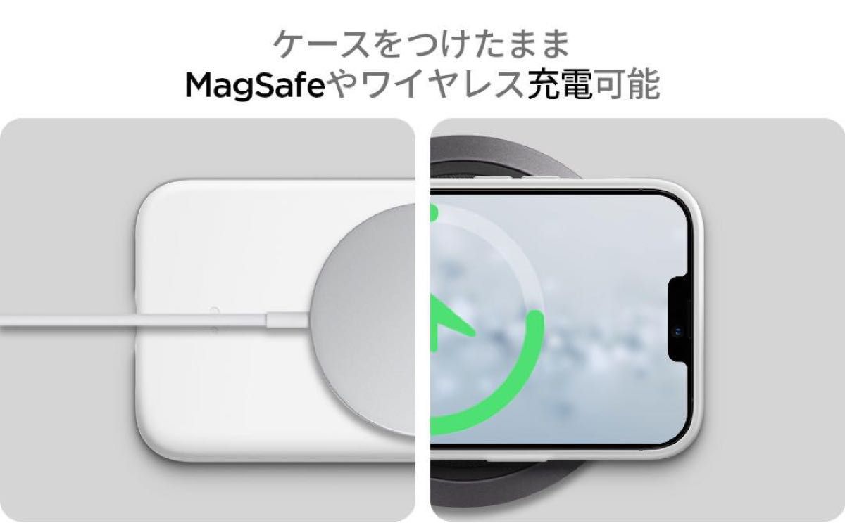 Spigen iPhone13Pro ケース シリコン 衝撃吸収 マット感