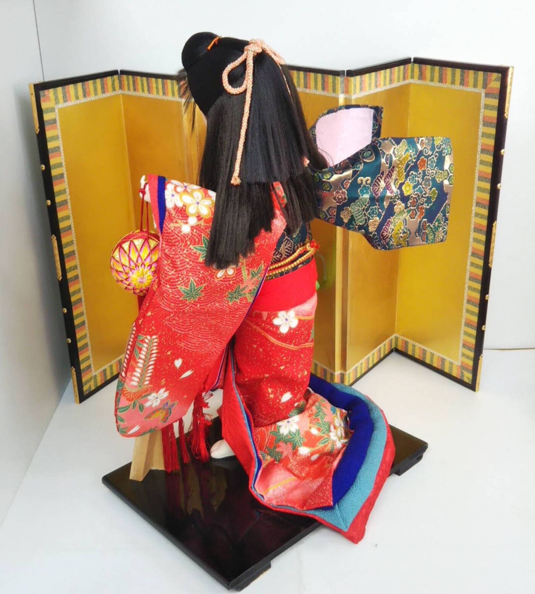 市松人形　ひな人形　着物　　日本人形　高さ約５０cm_画像8
