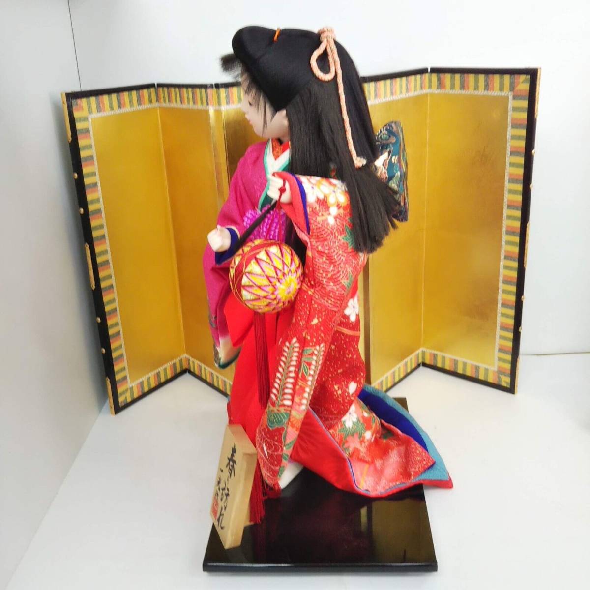市松人形　ひな人形　着物　　日本人形　高さ約５０cm_画像6
