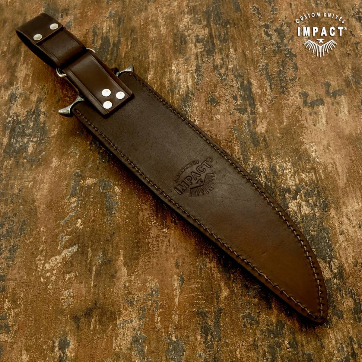 ☆全長42.3cm イギリス IMPACT製 ダマスカス鋼 ナイフ カスタム ☆全長42.3cm イギリス IMPACT製 ダマスカス鋼 ナイフ カスタム
