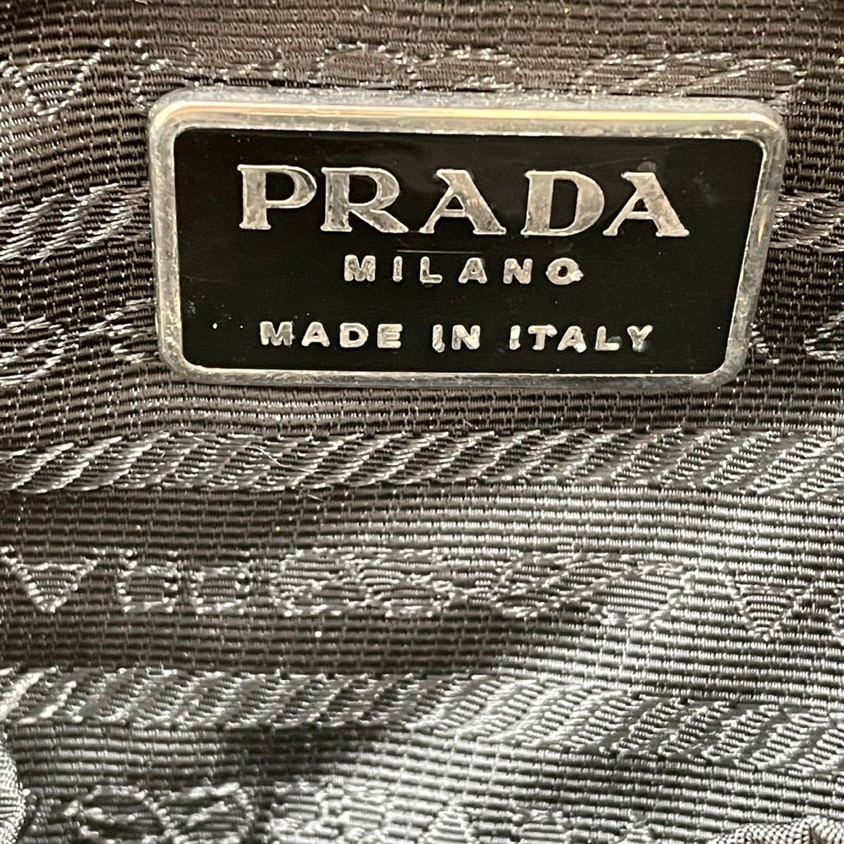 美品 プラダ リュック ナイロン テスート 白タグ ブラック 黒 Nero PRADA デイパック 三角ロゴ ヴィンテージ ポコノ 人気 ラグジュアリー_画像9