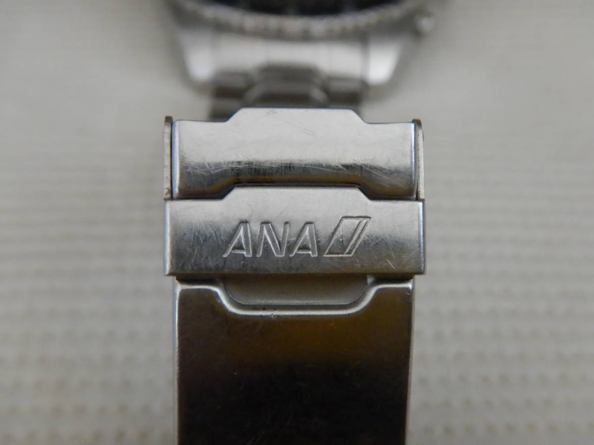 ANA The 50th Anniversary - CITIZEN E811 [ Junk ] / 全日空５０周年記念 パイロットクロノグラフタイプ [ ジャンク品 ]_画像10