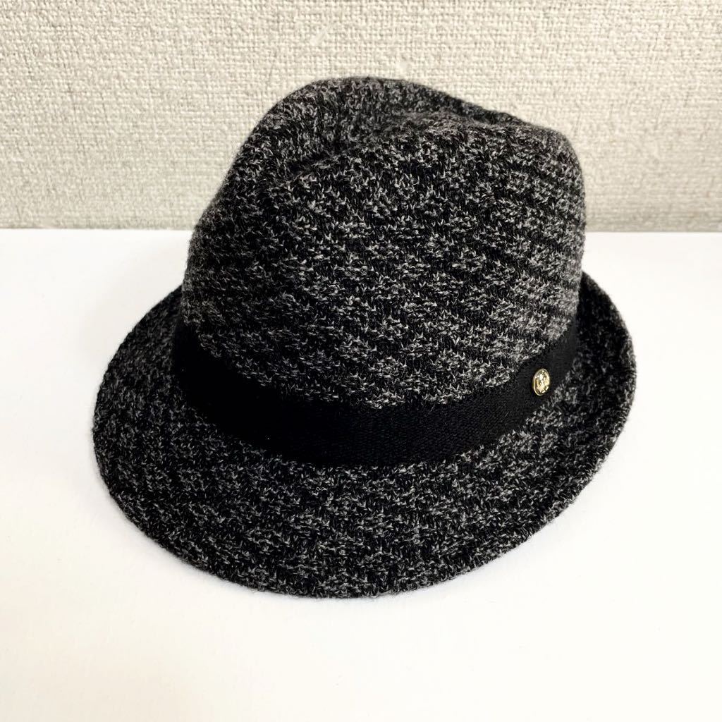 A 新品タグ TOKIO HATトーキョーハット 帽子 ウール混 中折れハット L 