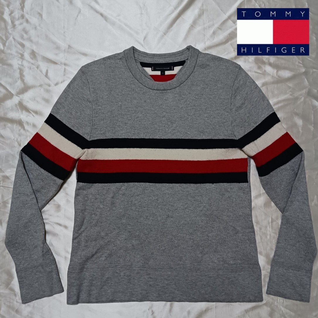 【TOMMY HILFIGER】トミーヒルフィガーのウール混セーター_画像1