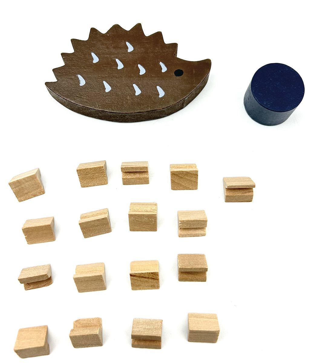 ◯ハリネズミ　スティング　バランスゲーム　木製　PURIYAHTONA◯知育玩具 オブジェ_画像4