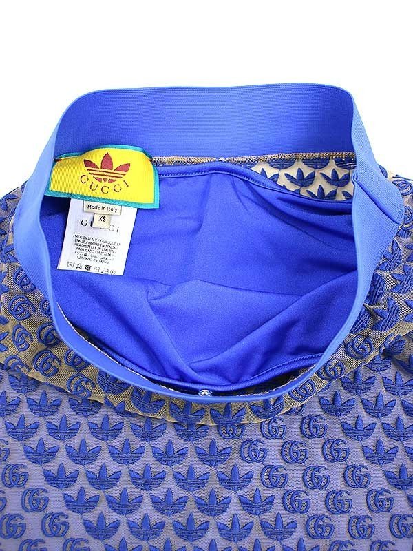 GUCCI×adidas グッチ×アディダス 22SS GGチュールスカート 693449 XJECA ブルー XS IT24FTG6NQ1A