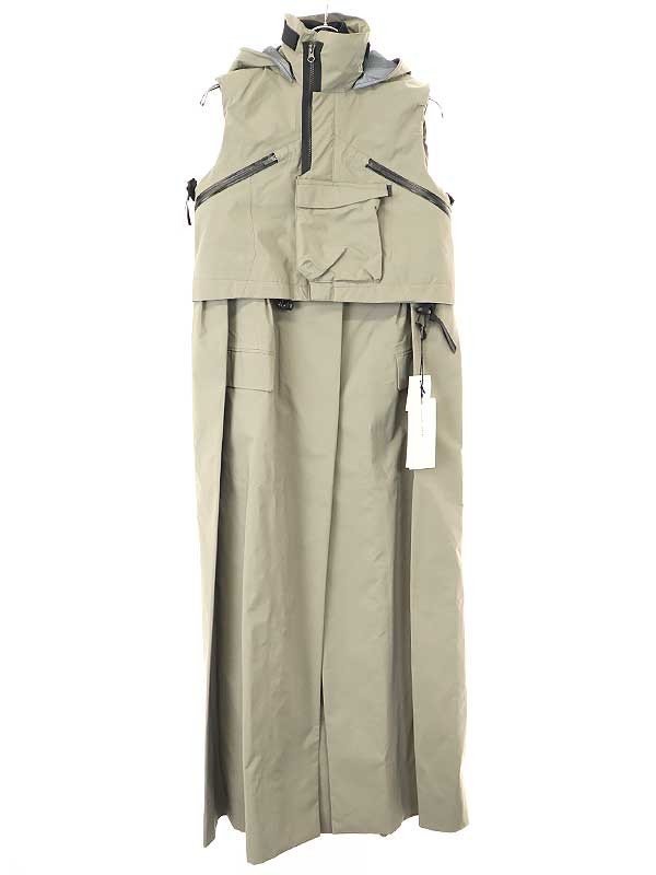 sacai × ACRONYM サカイ × アクロニウム 22SS TRENCH DRESS ナイロントレンチドレスワンピース 22-06010 カーキ系 1 ITD5C40BINKO