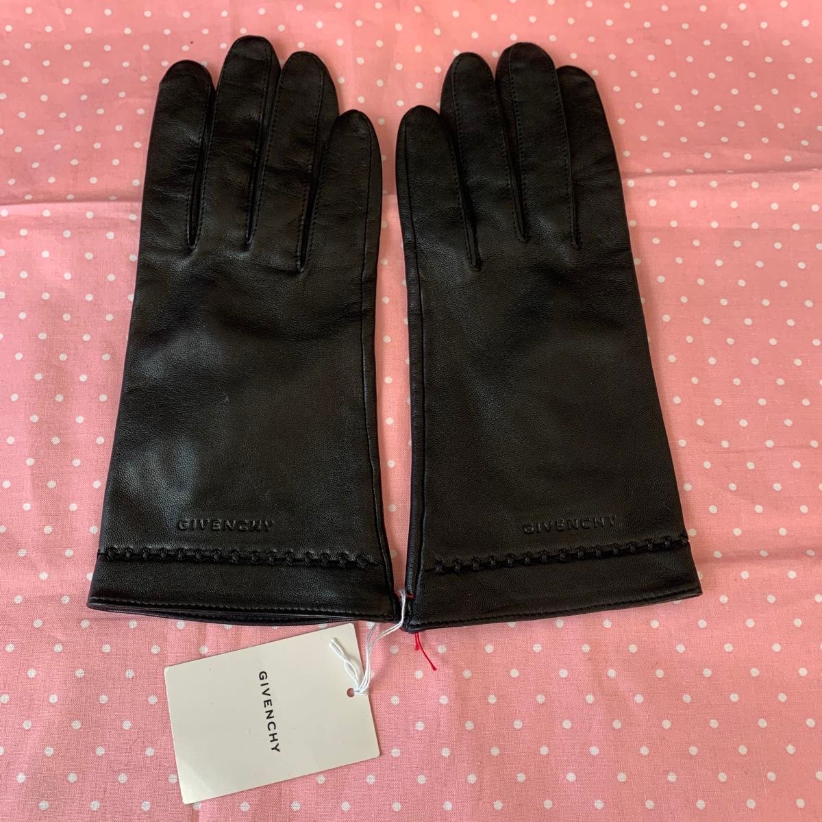 GIVENCHY 黒 レザー 手袋 ジバンシー レザーグローブ 黒 未使用タグ付|Yahoo!フリマ(旧