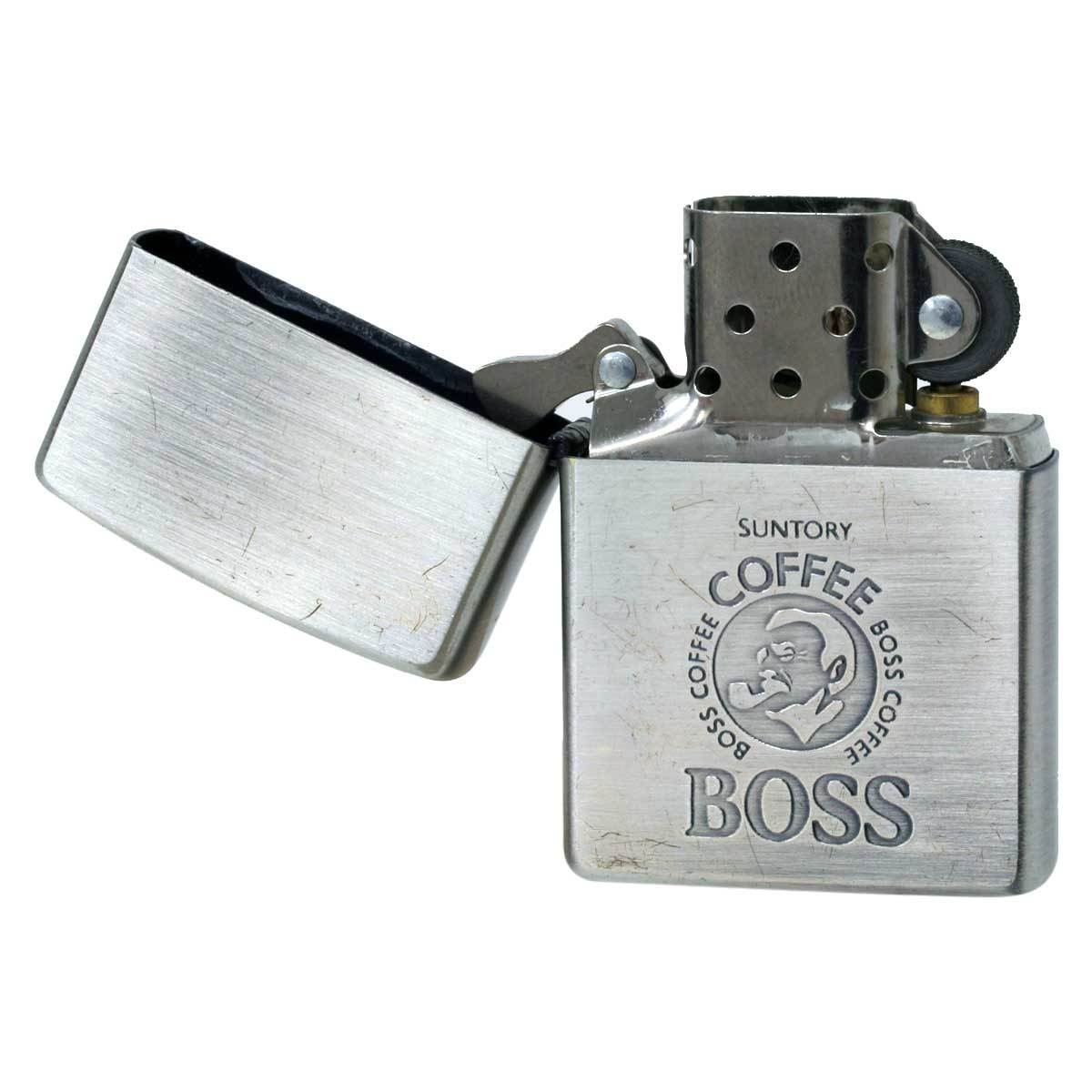 絶版/ヴィンテージ Zippo ジッポー 中古 1997年製造SUNTORY BOSS COFFEE サントリー ボスコーヒー [B]使用感ありやや傷汚れあり_画像4