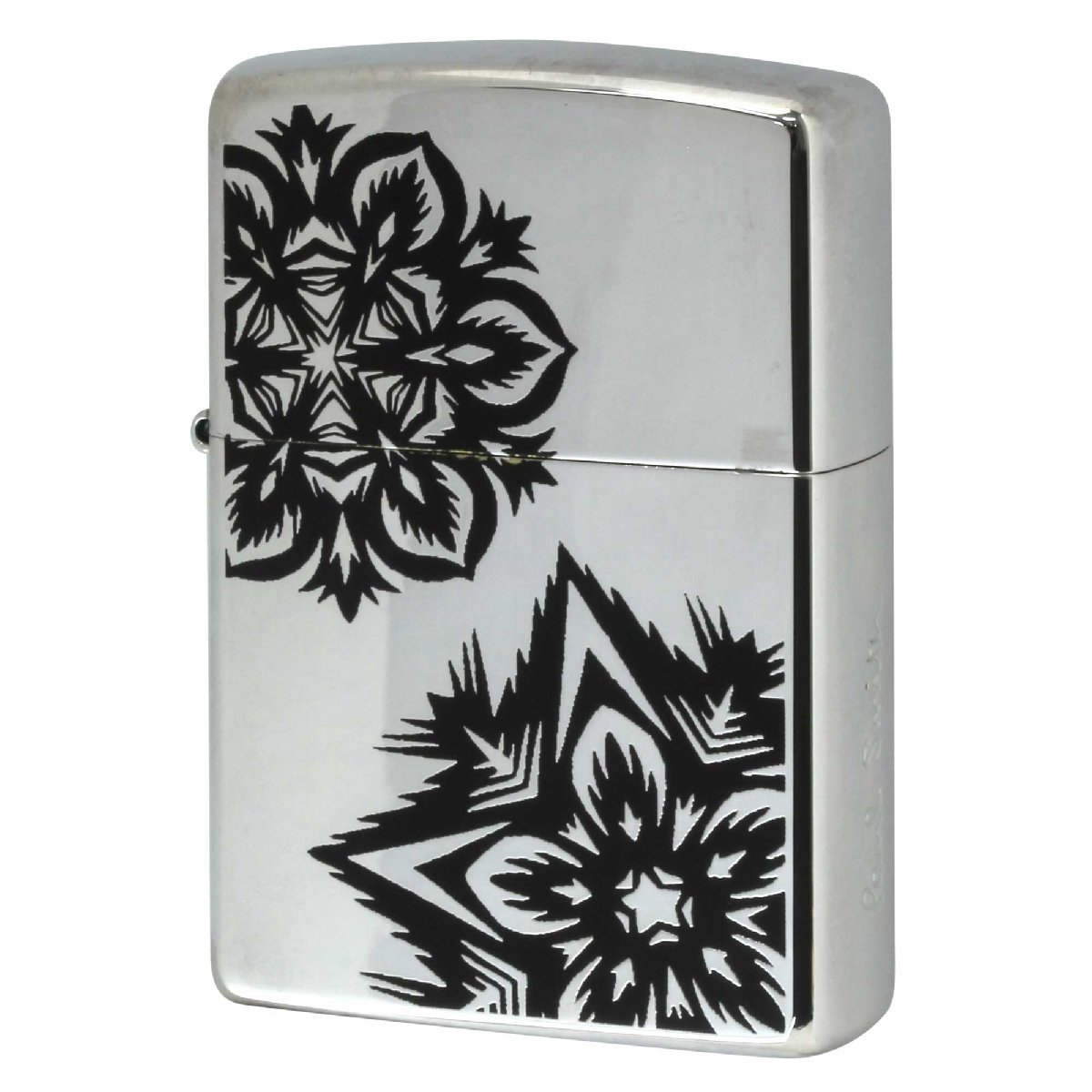 絶版/ヴィンテージ Zippo ジッポー 中古 2008年製造Paul Smith 万華鏡 銀メッキ [B]使用感ありやや傷汚れあり_画像1