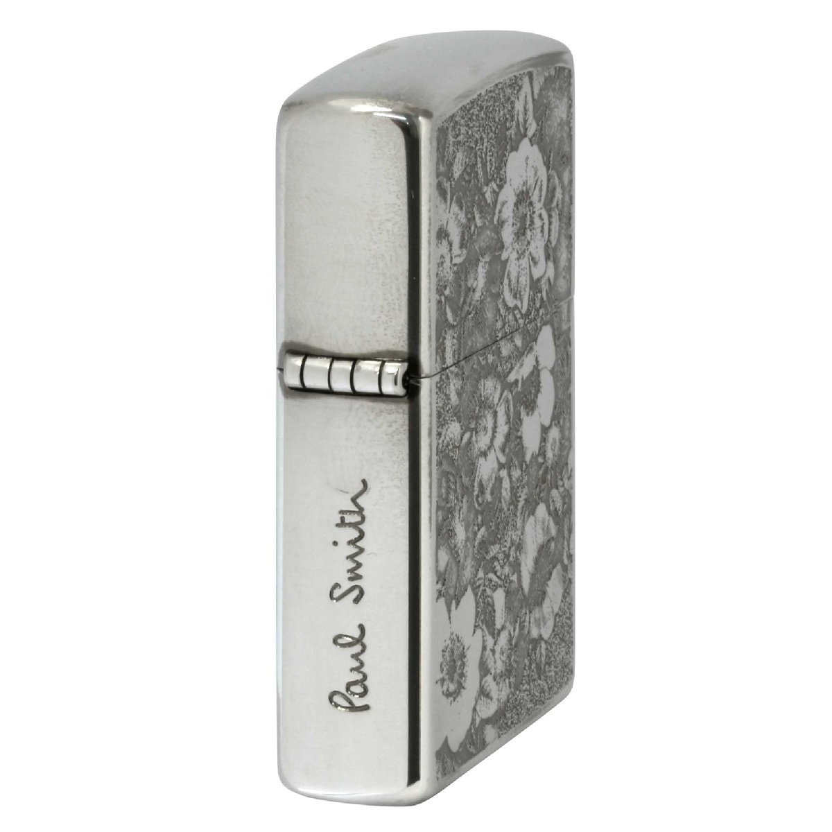 絶版/ヴィンテージ Zippo ジッポー 中古 2004年製造Paul Smith エッチング両面 花柄 [B]使用感ありやや傷汚れあり_画像7