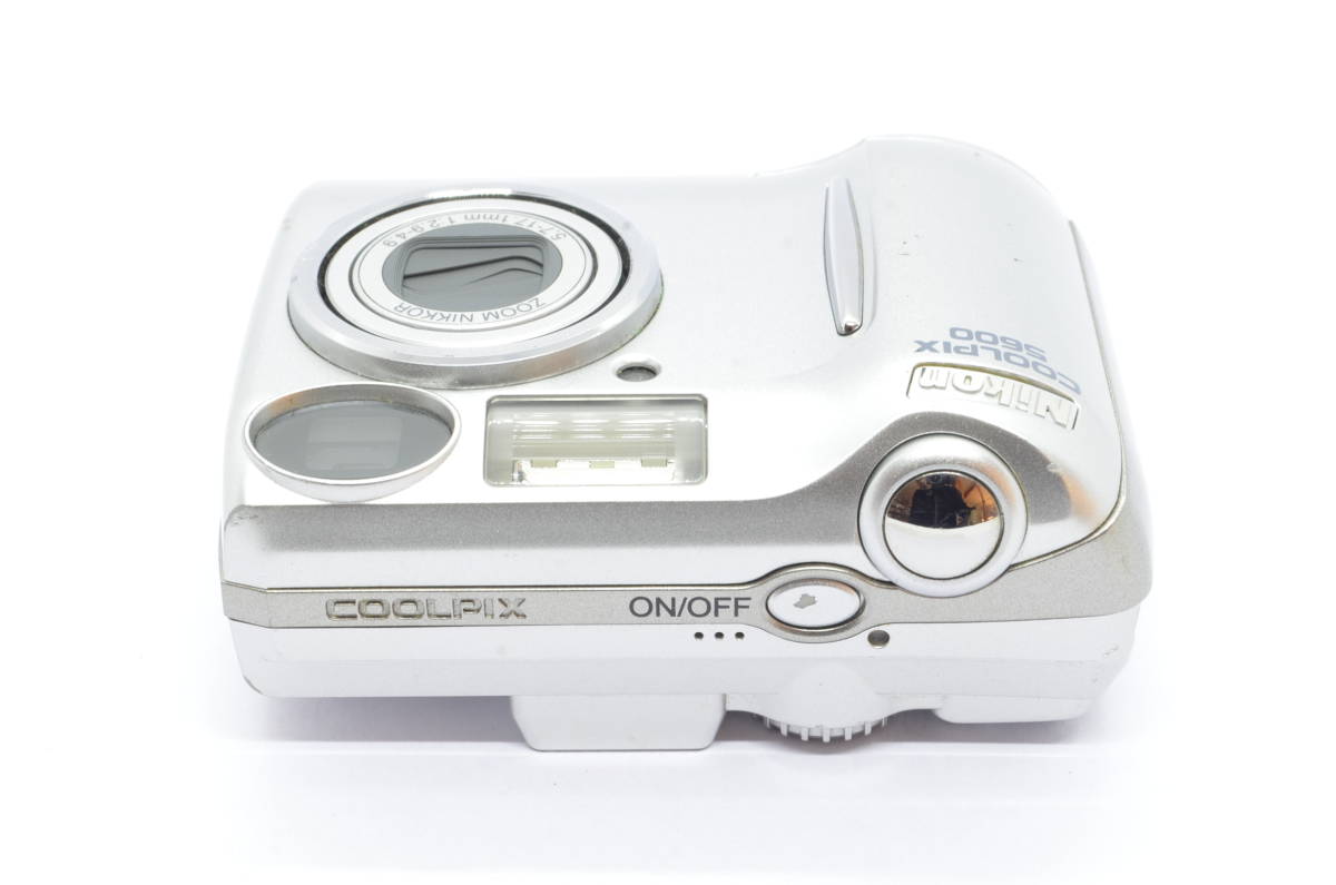 【外観並級】Nikon ニコン COOLPIX E5600 クールピクス シルバー コンパクトデジタルカメラ　#s2994_画像3