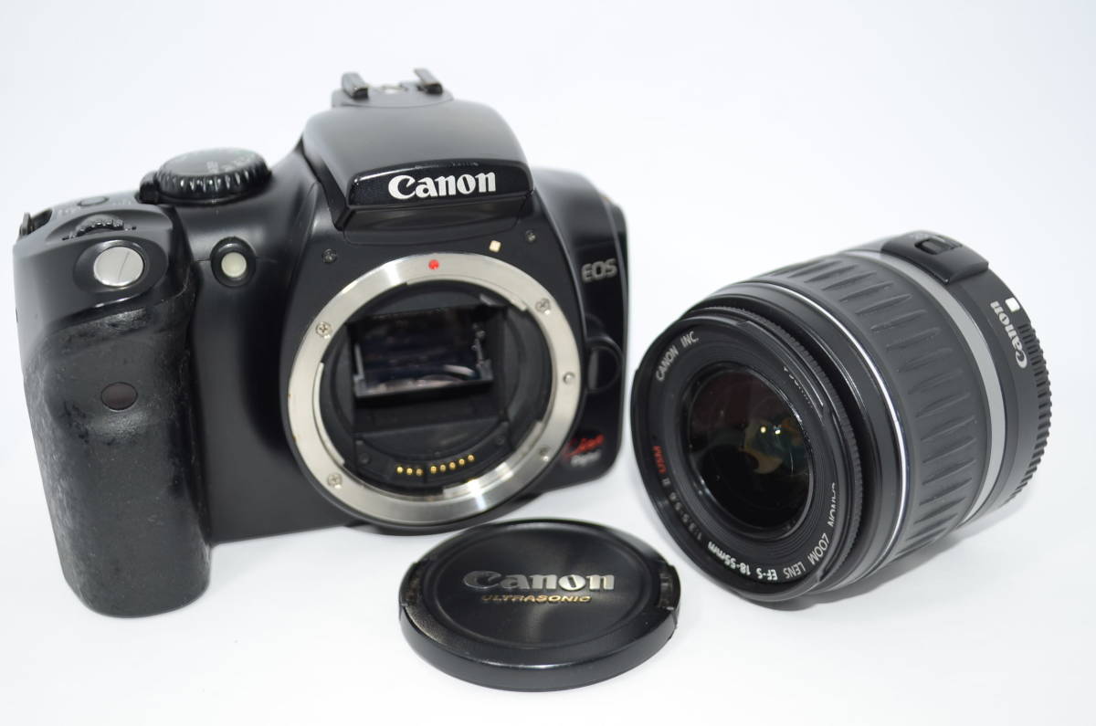 【外観並級】Canon EOS Kiss Digital 18-55mm 3.5-5.6 Ⅱ キャノン #s4034の画像1