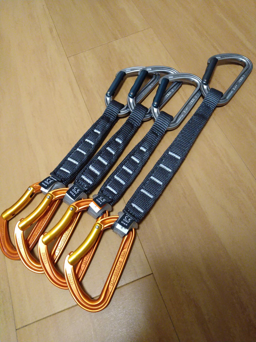 ペツル PETZL クイックドロー カラビナ スピリット スピリットエクスプレス クライミング セット 未使用品_画像1