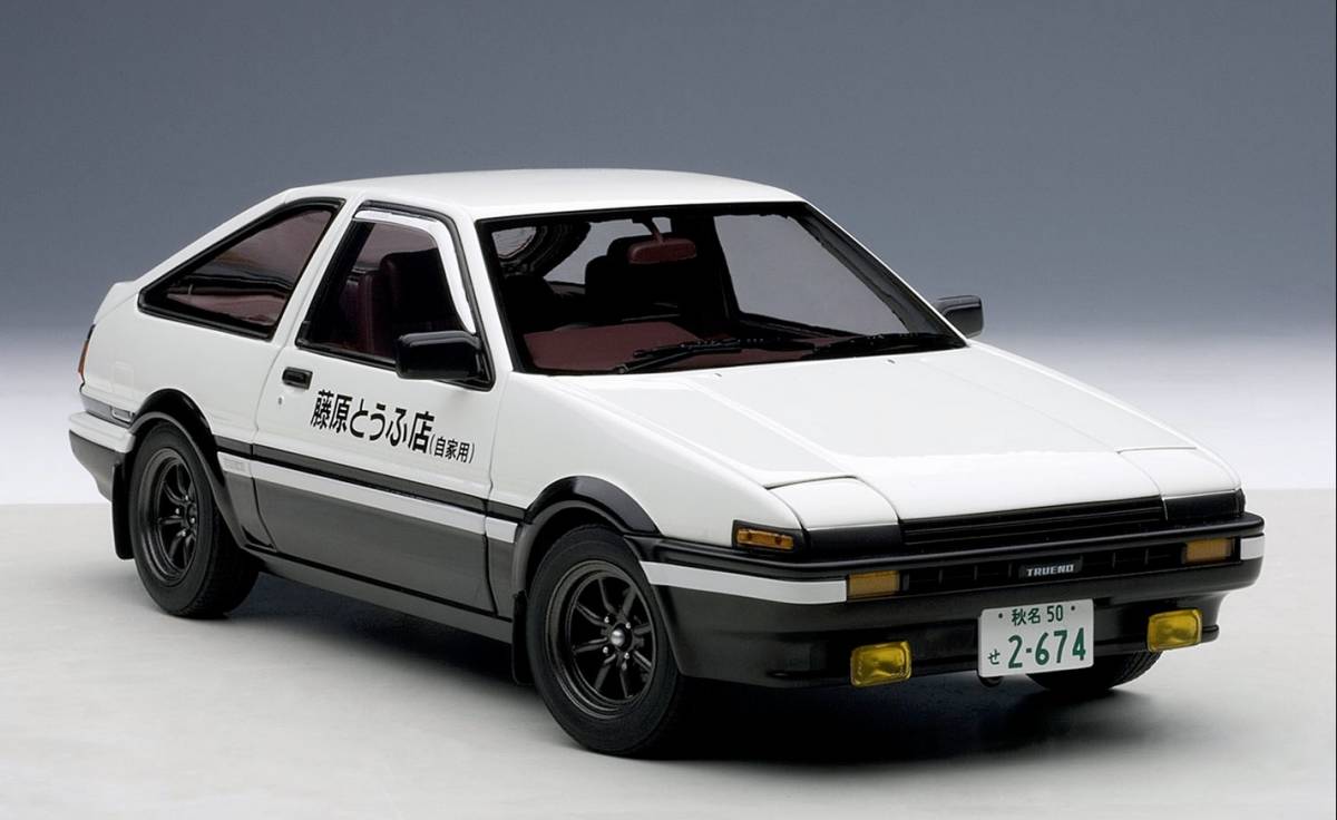 未開封新品 AUTOart 1/18 トヨタ スプリンタートレノ (AE86) 新劇場版 「頭文字 (イニシャル)D覚醒」 オートアート_画像3