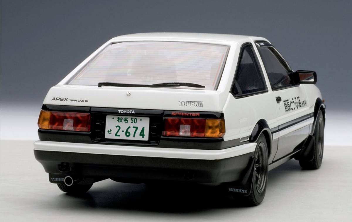 未開封新品 AUTOart 1/18 トヨタ スプリンタートレノ (AE86) 新劇場版 「頭文字 (イニシャル)D覚醒」 オートアート_画像4