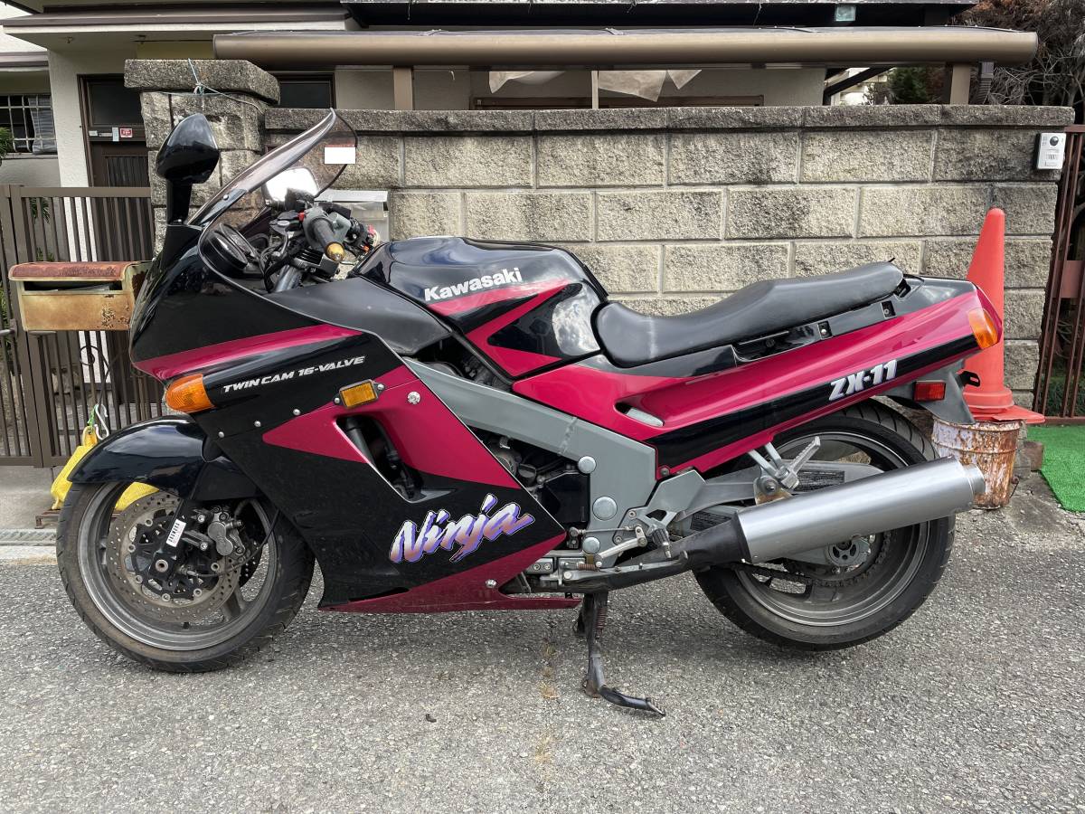 カワサキ ZX-11 JKAZXBC14MB50** 書類、鍵付き レストアベース カワサキ ZX-11 JKAZXBC14MB50** 書類、鍵付き レストアベース