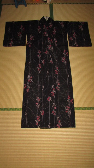 ( старый дом * поставка со склада )( старый ткань *. летний кимоно *.. цветок узор ) ценный * редкий товар 