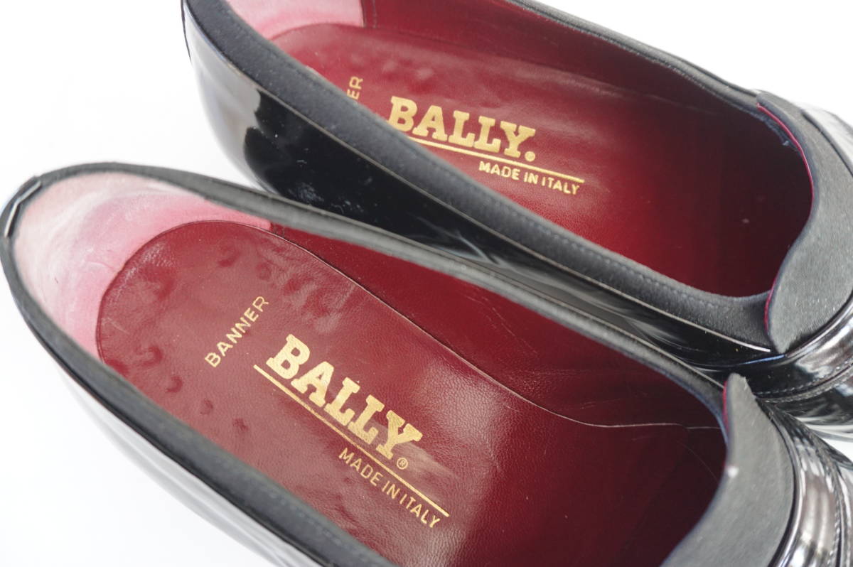 BALLY/バリー*8.5Ｗ*黒/ブラック*ドレスシューズ/オペラシューズ*エナメル*_画像8