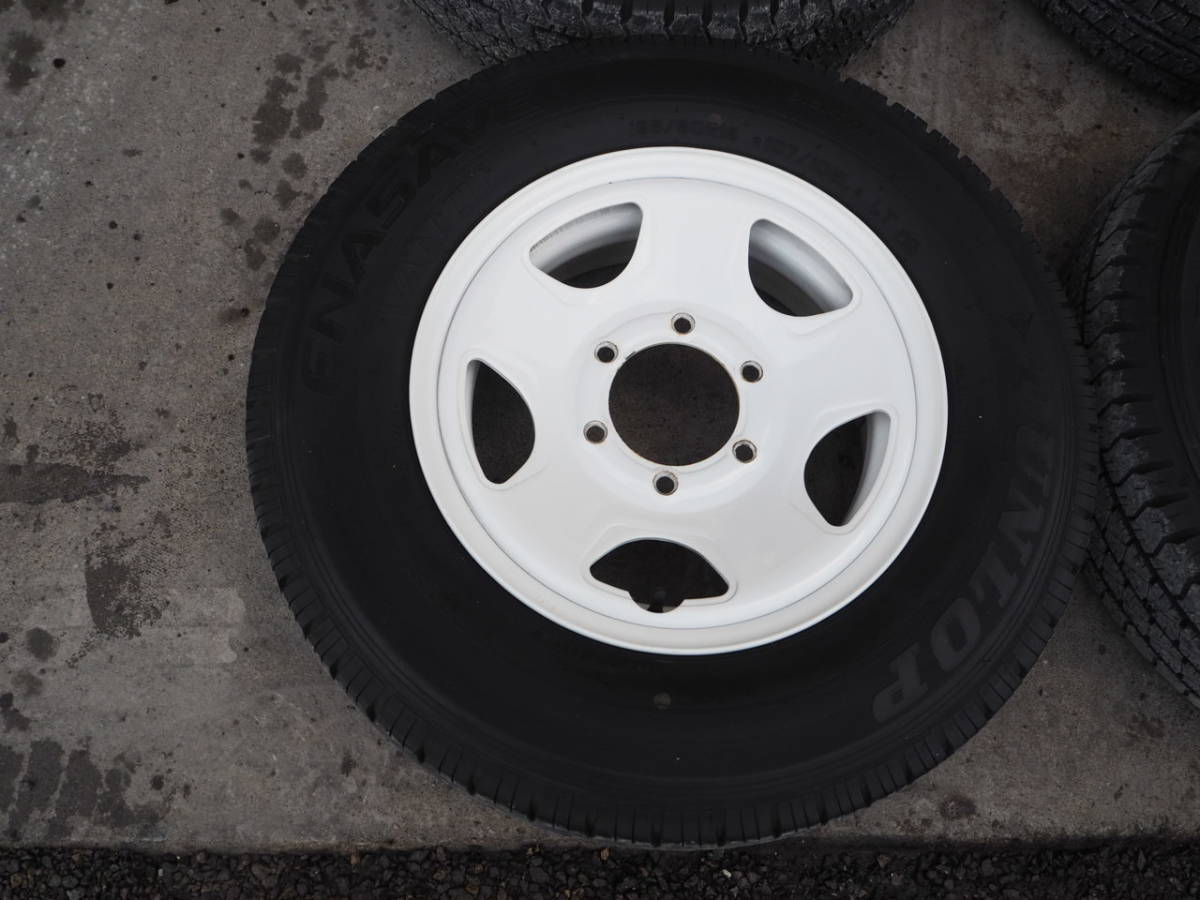 * Hiace Goodyear Dunlop 195/80R15 /15×6JJ 6 hole PCD139.7 tire wheel set *