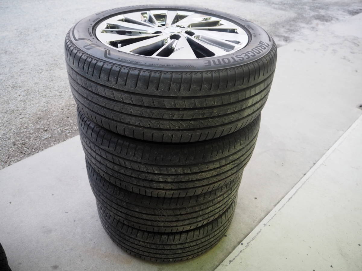 ★エルグランド ライダー　後期　ブリヂストン ALENZA 225/55R18/オーテック 18×7.5J 5穴 +55 PCD:114.3 ハブ径：約66mm タイヤホイール★_画像10