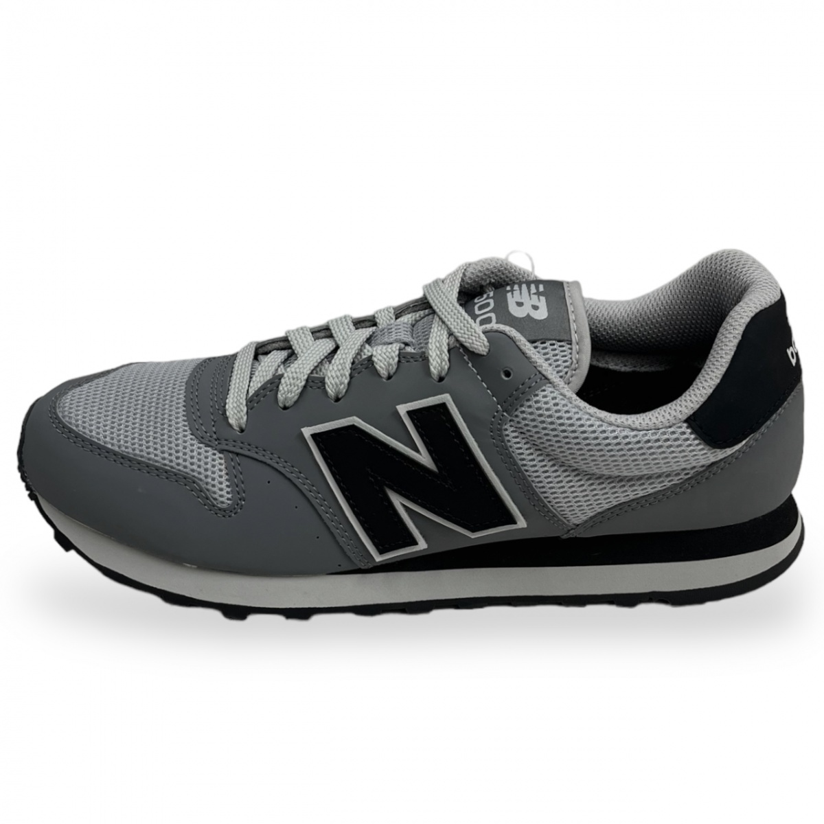 未使用 New Balance ニューバランス 500 ローカット レザー メッシュ スニーカー GM500WG2 切替 7ホール シューズ 靴 25.5cm グレー_画像1