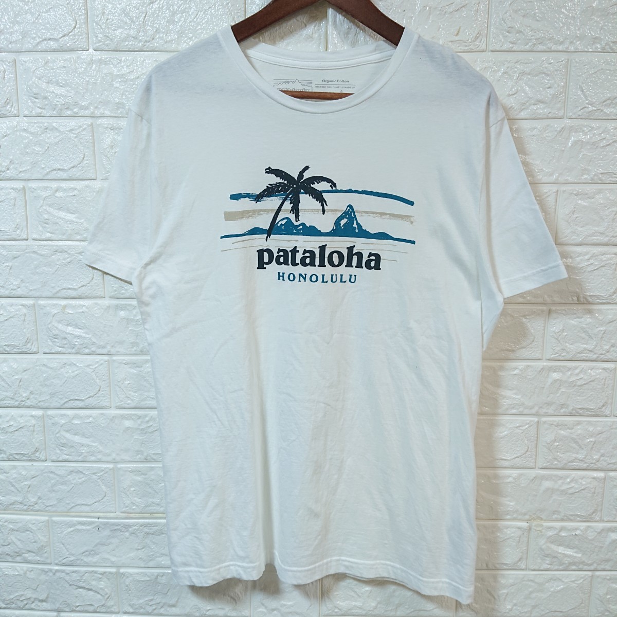 【ハワイ限定】patagonia パタゴニア pataloha パタロハ HONOLULU ホノルル Tシャツ Mサイズ ホワイト logo t-shirt tee hawaii_画像2