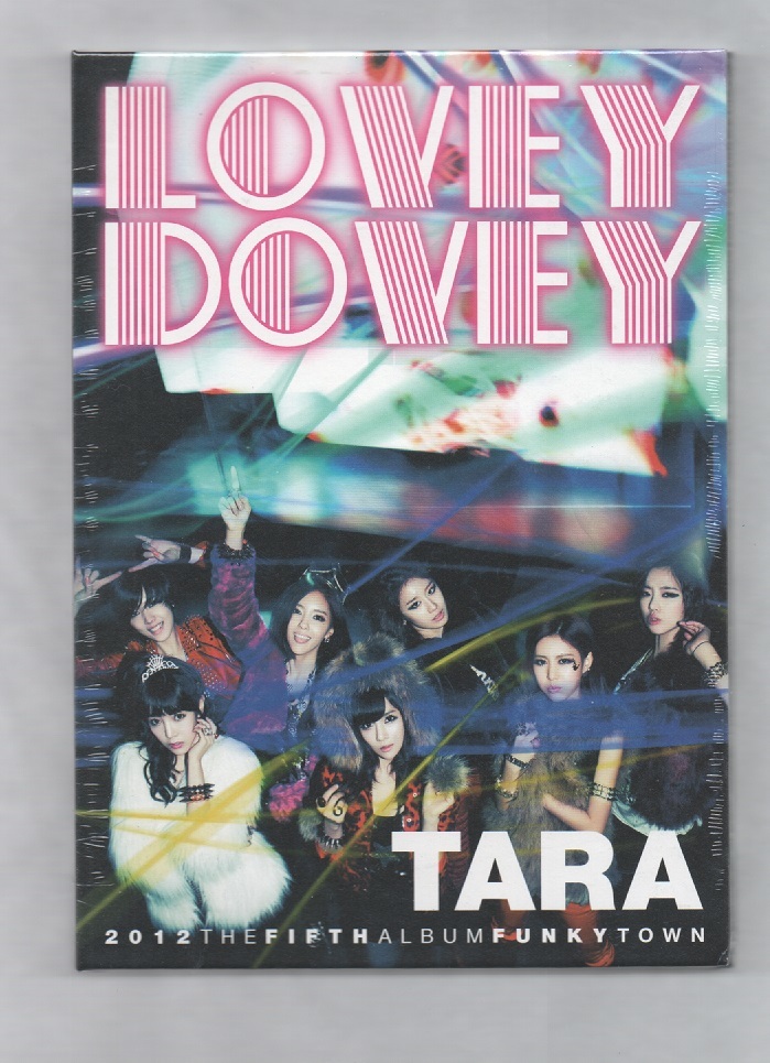 韓国CD★　T-ARA (ティアラ) 「Funky Town」　(5th Mini Album) 　★　未開封品　★　女性グループ　★　2012年_ケース(オモテ面)　