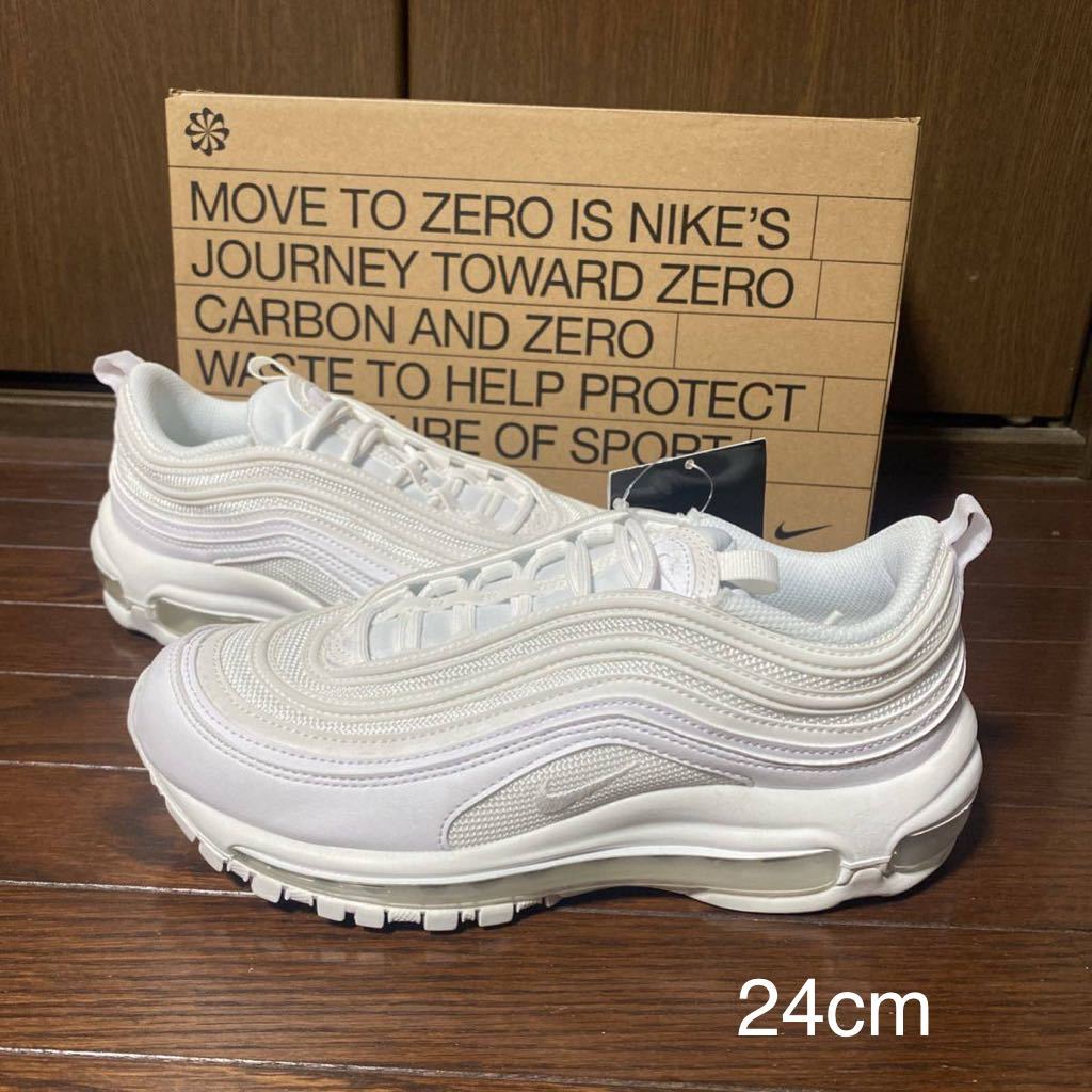 【24cm】定価19800円　新品NIKEナイキAIR MAX97マックス97トリプルホワイト_画像1