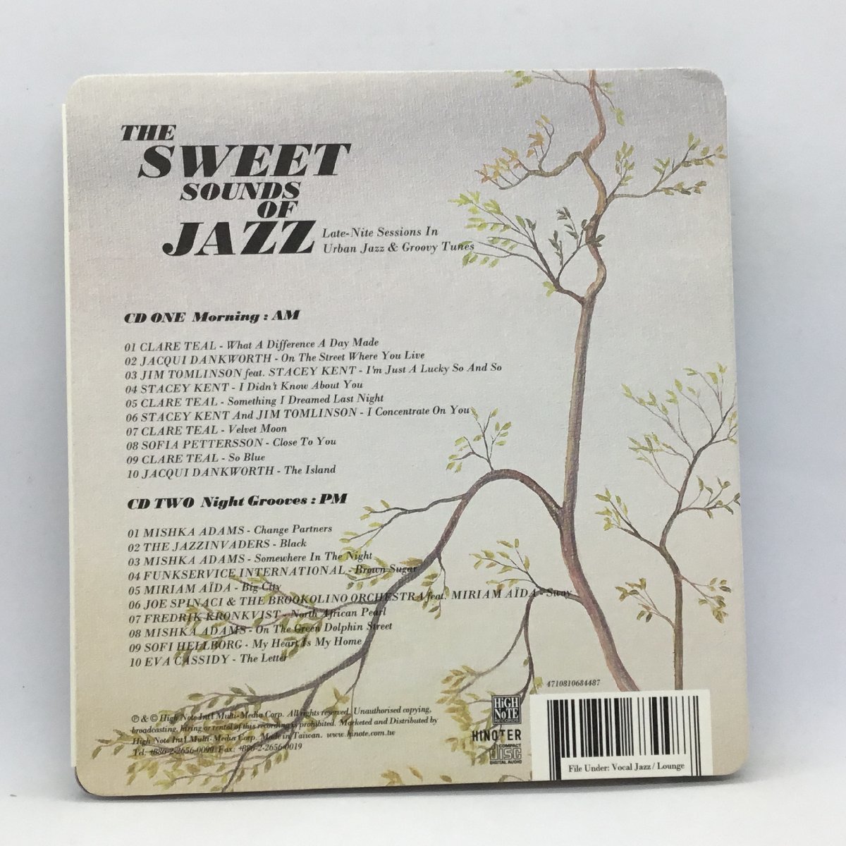 V.A./THE SWEET SOUND OF JAZZ (2CD) HN410CD CLARE TEAL/JACQUI DANKWORTH/JIM TOMLINSON/STACEY KENT/CLARE TEAL/ др. 