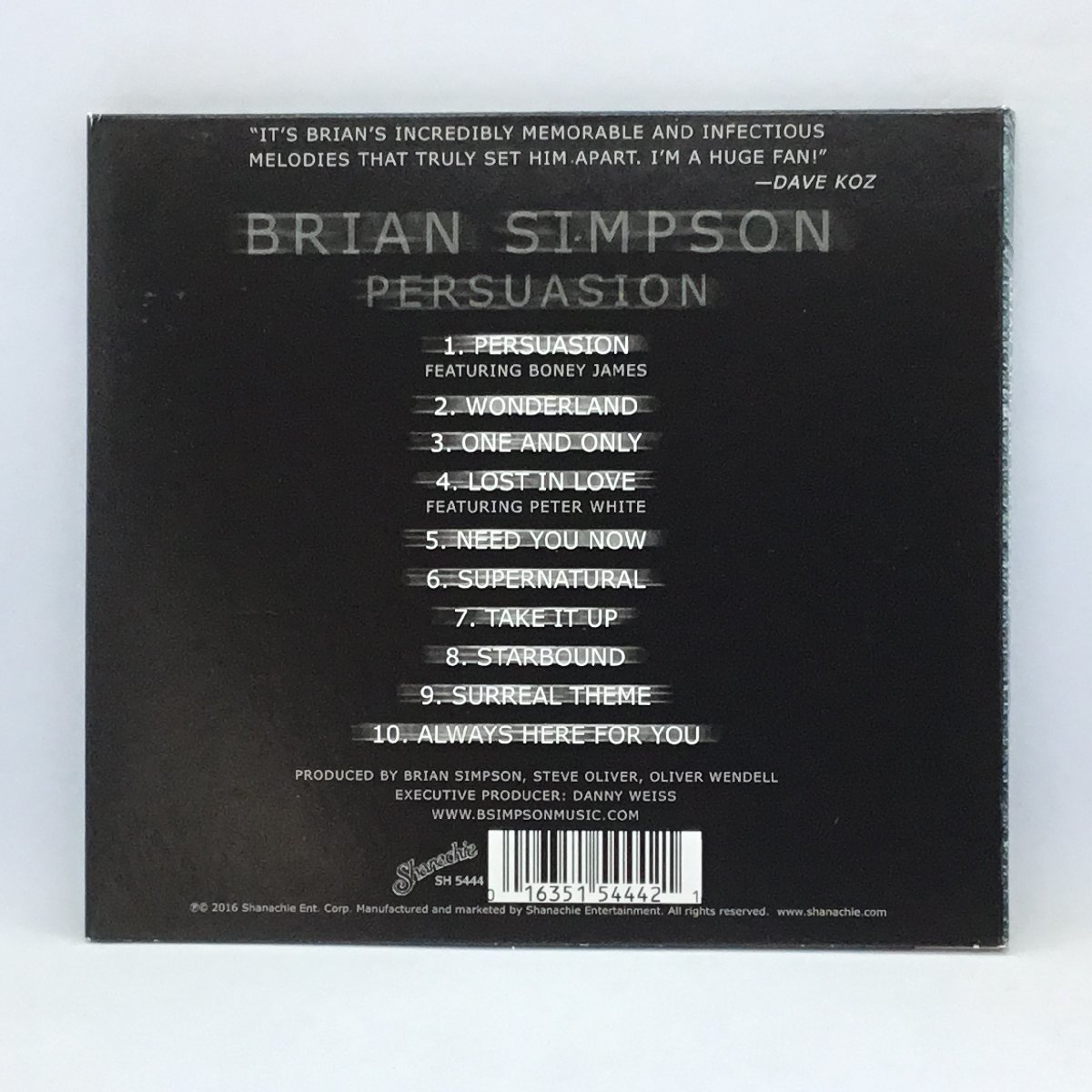 ブライアン・シンプソン / パースエイジョン　(CD) SH5444　BRIAN SIMPSON / PERSUASION_画像2