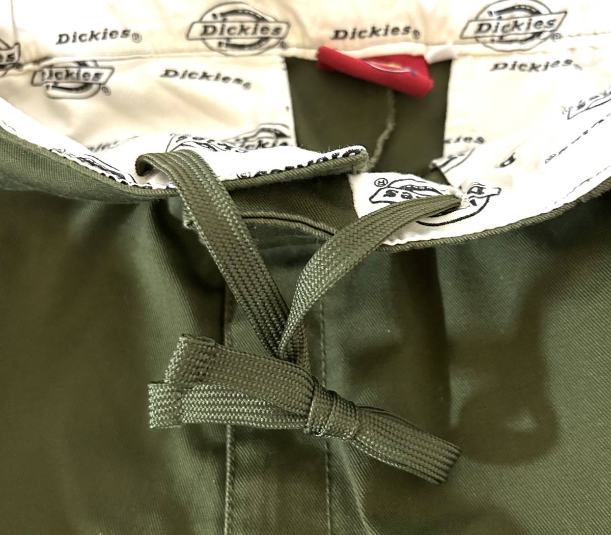 Dickies ツイル イージー ワイド パンツ（L）オリーブ ディッキーズ ルーズ フィット シルエット ストレッチ シェフ_画像4