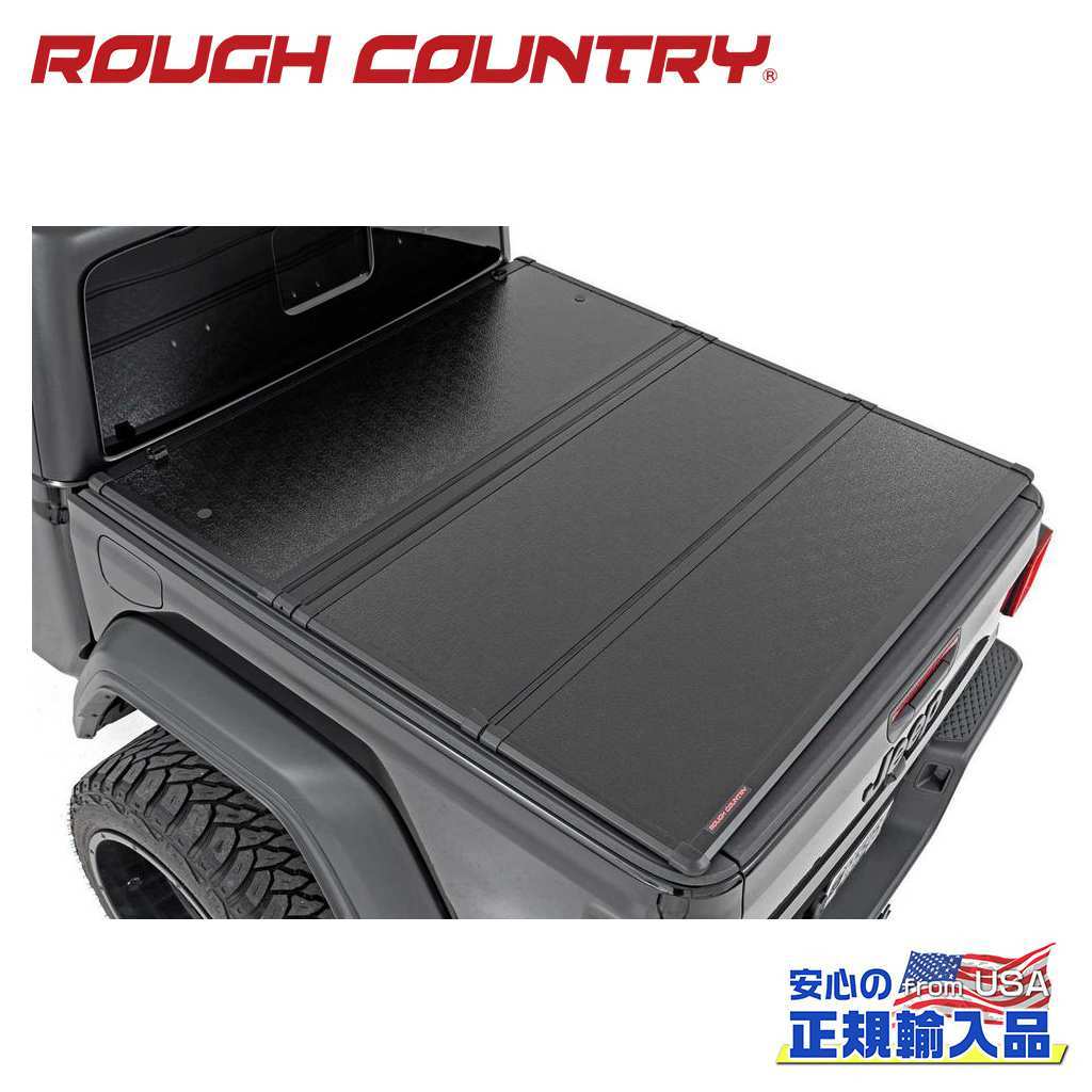 [ROUGH COUNTRY ラフカントリー]三つ折り ハードトノカバー/ベッドカバー 5フィートベッド用 Jeep グラディエーター JT/45810550A_画像1