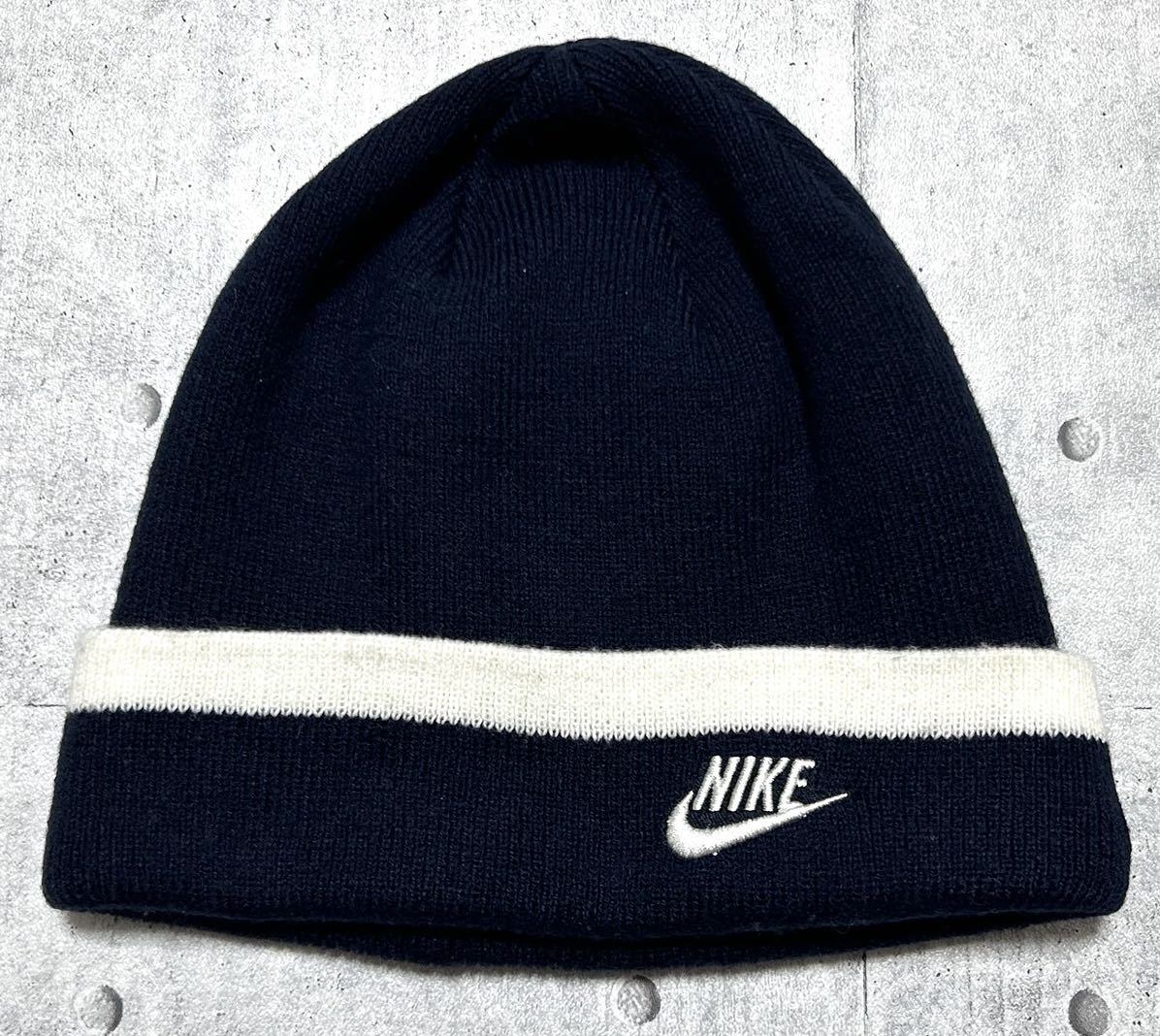 NIKE フーセンウサギ キッズ ニット帽 ニットキャップ ビーニー ワッチ　　ナイキ スウォッシュ 刺繍ロゴ 大人も被れるサイズ感 玉9155_画像1