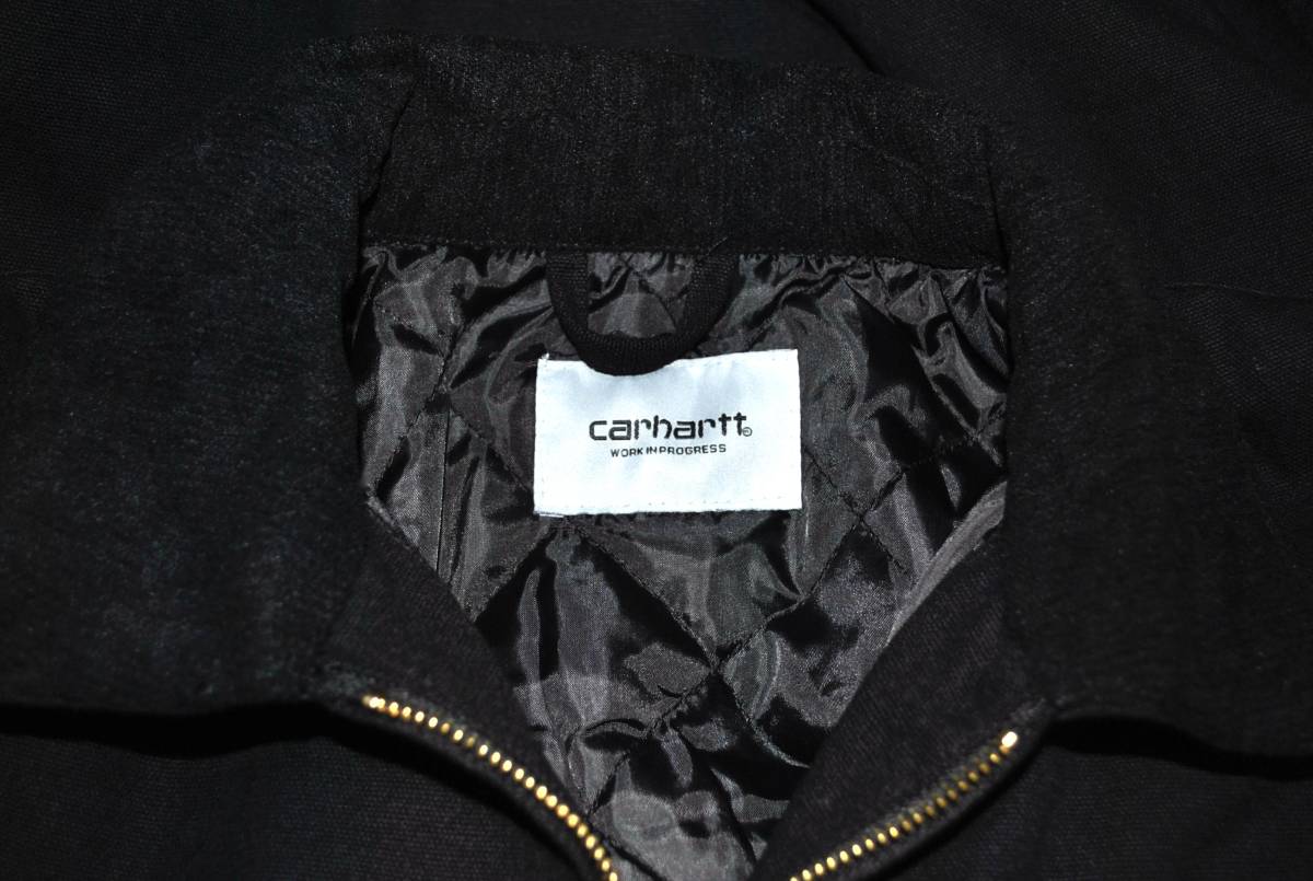 即決【CARHARTT WIP】カーハート デトロイトジャケット キルティング 黒 XL? 古着良品_画像9