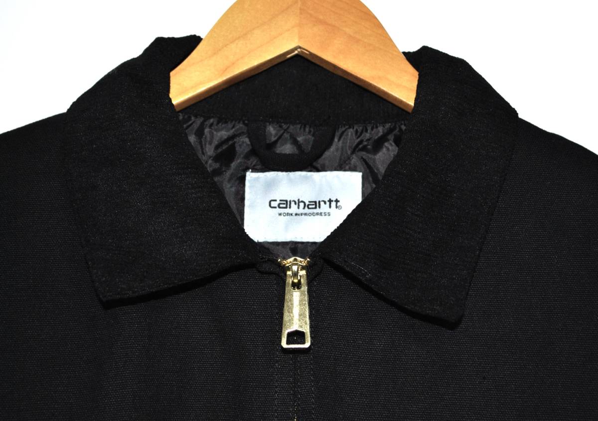 即決【CARHARTT WIP】カーハート デトロイトジャケット キルティング 黒 XL? 古着良品_画像4