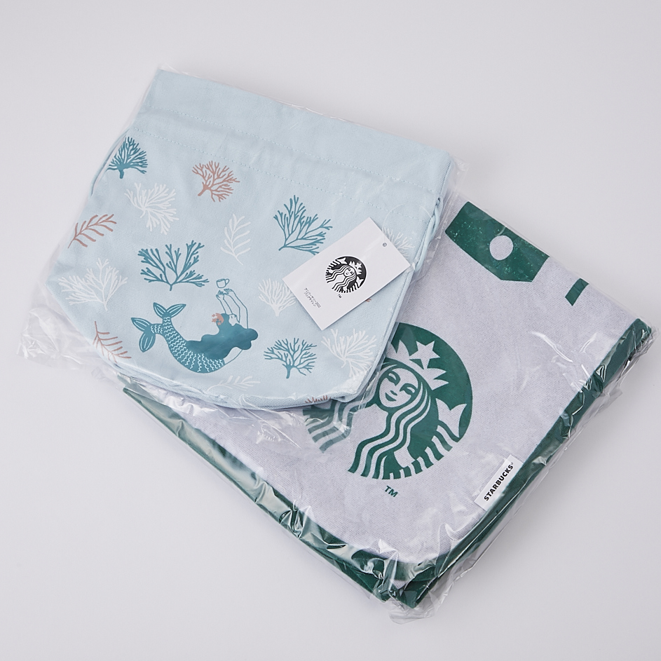 スタバ福袋 2024 ピクニックマット＆巾着 スターバックス STARBUCKS_画像1