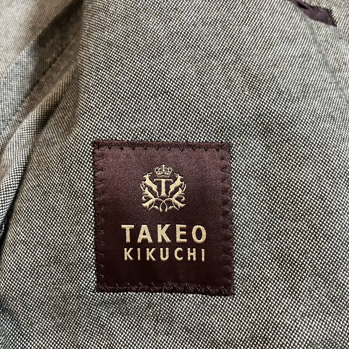  Takeo Kikuchi жакет tailored jacket Anne темно синий жакет хлопок Brown 2 блейзер стрейч 